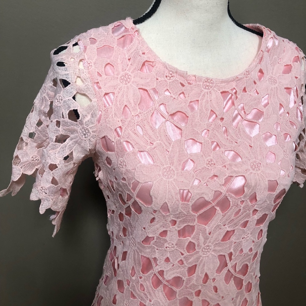 Cutie pink lace dress
